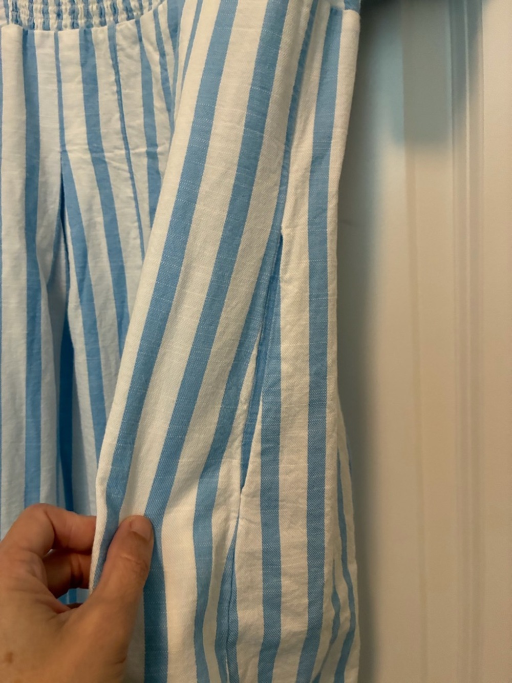 a new day Blue and White Striped V-Neck Midi Dress - Picture 5 of 7